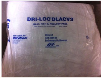 Dri-Loc Soaker Pad White Poultry Pad - 4 x 6 - 2600/case