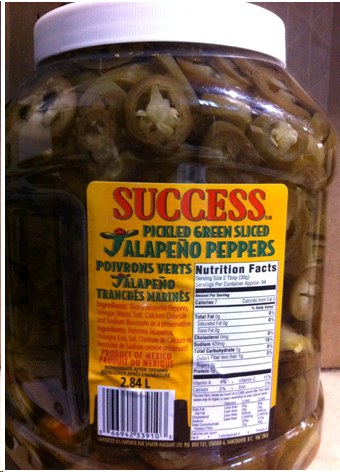 Success Sliced Jalapeno's 2.84L (33910) (6)