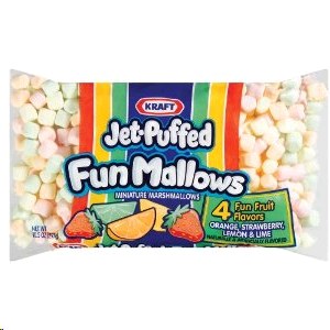 Jet Puffed Mini Fruit Marshmallows - 250g (12) - SOLD BY BAG (06078)