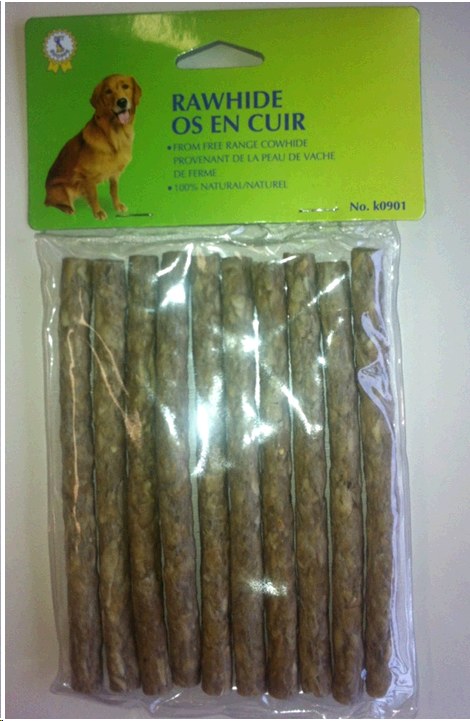 Rawhide Sticks - 10/ Pkg