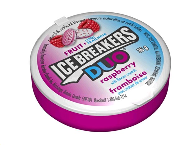 Ice Breaker Mints Duo - Raspberry - 38 g - 6/BOX (12) (40979)