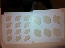 Inserts For Cupcakes 12 's - Fits in the 1/4 Slab Cake Box - 100/case(83640)