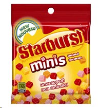 Starburst Original Mini's - Peg 170g (12) (42769) (46894)