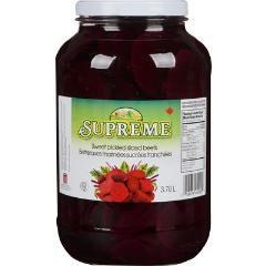 Menu Supreme Sweet Pickled Sliced Beets - 4L (2) (30876) (44299)