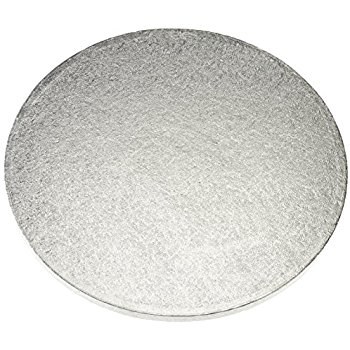 Cake Boards 12" Round Foil 1/4" - 12/pkg (2) (00248)(2815)(04052) Note there are two pkgs  in a case