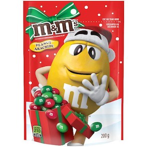 Christmas - M&M Red & Green Peanut - 200g - (43005) (15) - (Sold By Each)
