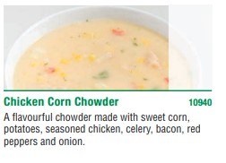 Frozen Foods - Campbells Chicken Corn Chowder Soup- 1.81kg (3) (10940)