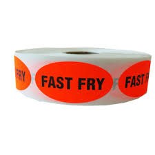 Fast Fry (bilingual) Label - roll