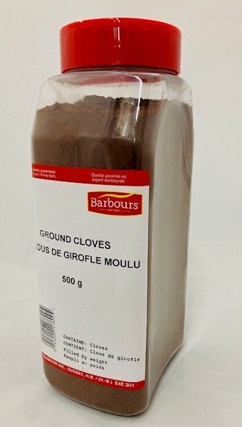 Barbour's Ground Cloves Shaker 500g (6) (17800)
