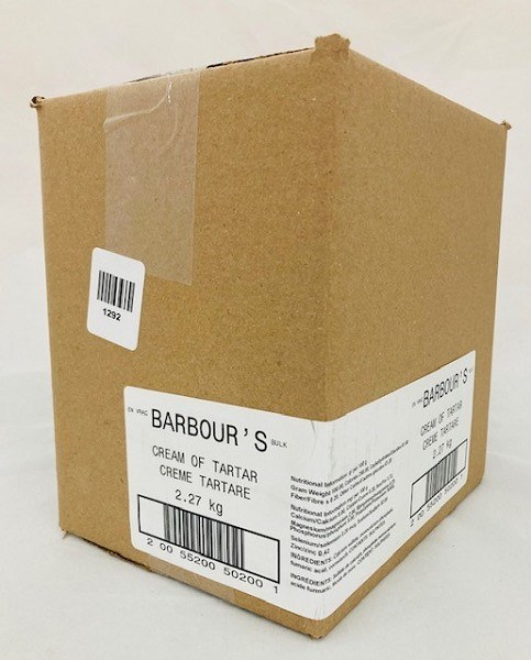 Barbour's Cream of Tartar BULK 2.27kg (50200)