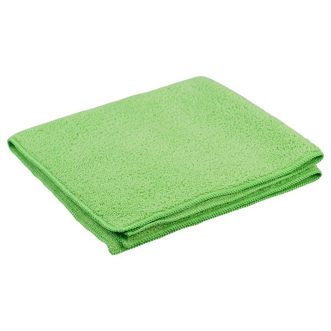 Micro Fibre Cleaning Cloth - 14" x 14" - GREEN -now sold by package of 10(34404)