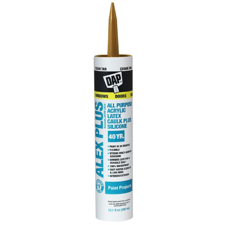 Dap Alex Plus Caulking - acrylic/latex - CLEAR (1) (74235)