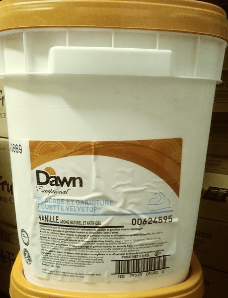 Frozen Food - Dawn Vanilla Velvet Top Icing 15lb (05582)