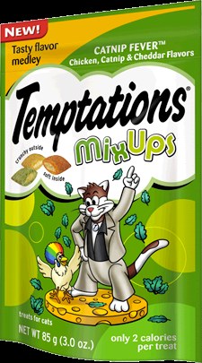 Temptations Cat Treats Mix Ups w/ Catnip - 85g - (12)(42500)