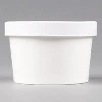 Dart Flexstyle Vented White Paper Soup Bowl Lid for 16oz/12oz/8oz - 25/slv (20)(CH-16)