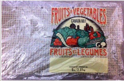 Fruit Vegetable Bag 5lb Perforated 100 BNDL 10 B03