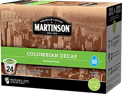 Mother Parker - Martinson Colombian Decafe Coffee Single K Cup - 24pk - (4) (20032)