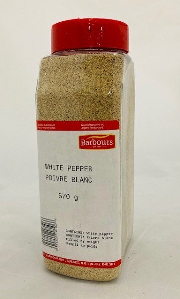 Barbour's White Pepper 570g (6) (18106)