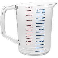Bouncer Measuring Cup Clear 8 Cup/2 qt (FG321700) (01970)