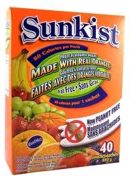Sunkist Fruit Snacks 792g (36pouches/Box) (6) (02523)
