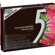 Five Gum Sour Strawberry Flood - 10/box (12) (22917)