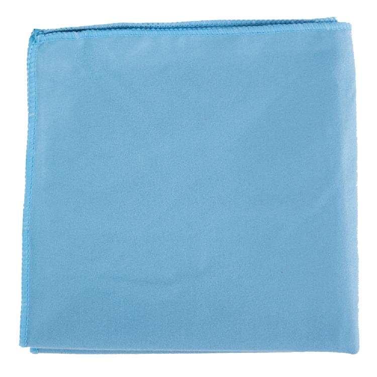 Micro Fibre Glassware Wiper Blue 14" x 14" - SOLD BY 10/PKG (10) (CA03376)