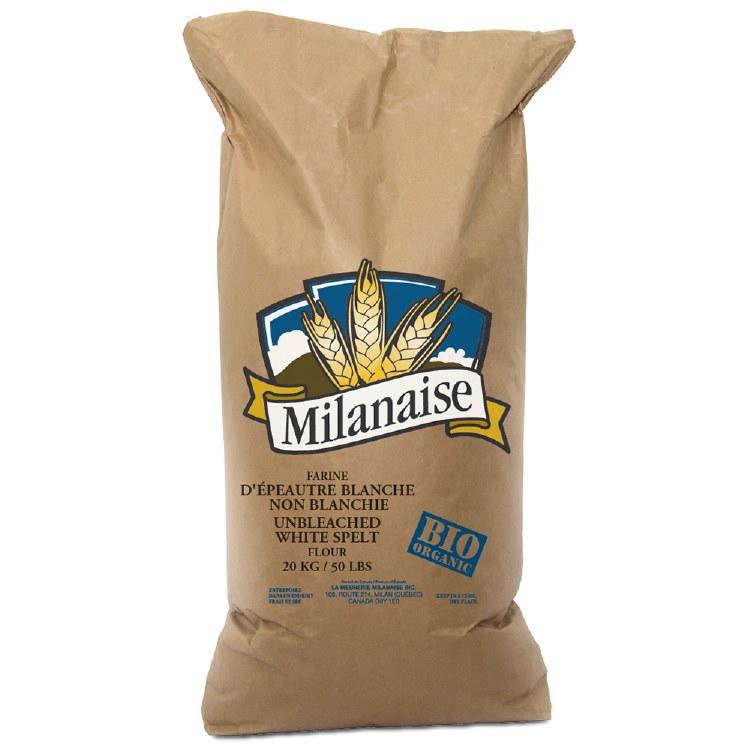 Milanaise Organic White Spelt Flour - 20kg Bag(11510)
