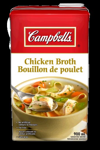 Campbell's Chicken Broth Less Sodium - 900ml (14811) (12)