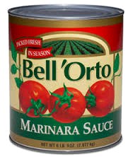 Bell Orto Marinara Sauce 2.84L (6)(01181)