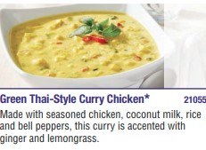 Frozen Food - Campbells Soup -Green Thai Style Curry Chicken Verve - 4 x 1.81lb - Sold By Case (210559)(27736)