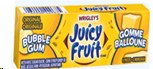 Juicy Fruit Bubble Gum Chunk - 18/box (22967) (12)