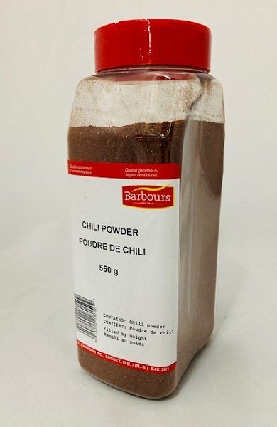 Barbour's Chili Powder 550g (6) (18150)