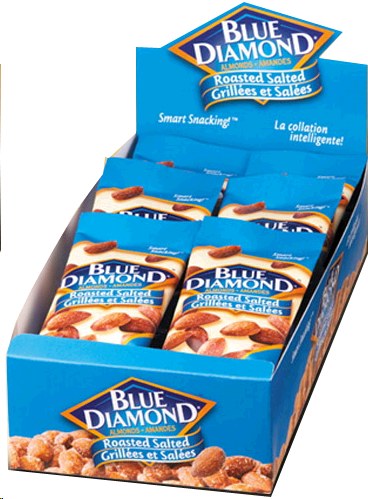 Blue Diamond Salted Almonds - 23g - 18/box (12) (00030)