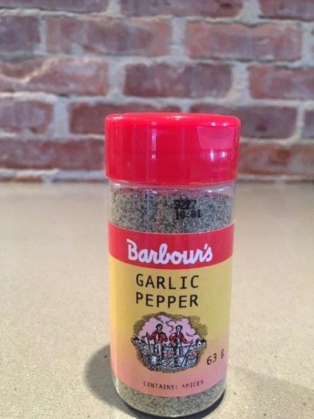 Barbour's Garlic Pepper 63g (6) (554052)