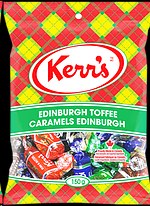 Kerr Tartan Pegtop Edinburgh Toffee - 150g (14) (68025)