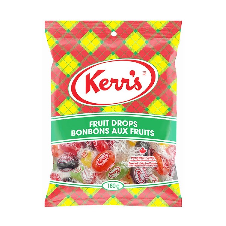Kerr Tartan Peg Fruit Drops 180g - Sold By Bag (68005)(14)