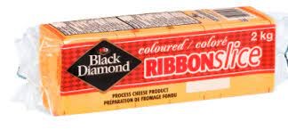 Ribbon Burger Cheese Slices Black Diamond 2kg (2)(85503)