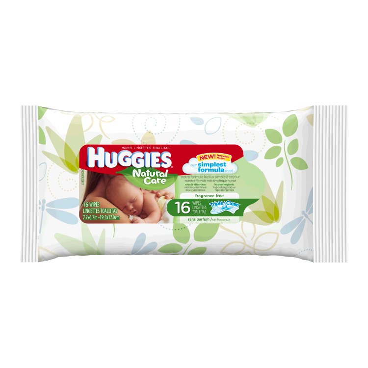 Huggies Soft Natural Wipes - 16/PACK (16) (36926)