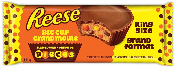 Reese Big Cup King Size with Reese's Pieces 79g - 16/BOX (9) (49337)