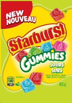 Starburst Gummies Sour Peg - 164g (12) (43138) EACH