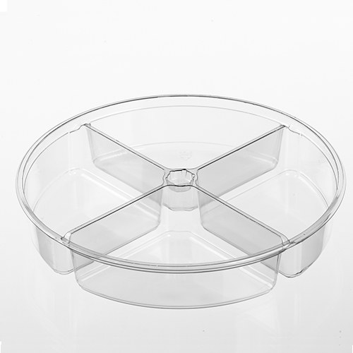 Compartment Tray Plastic - 4 slots (small one) - 260/case (5E017-4P)