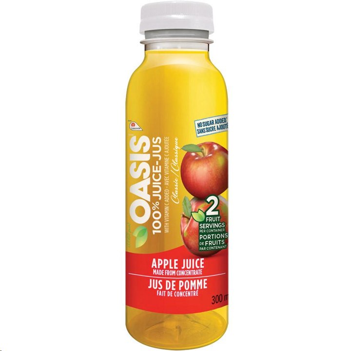Oasis Apple Juice - 24 x 300ml - Sold by Case(01024)