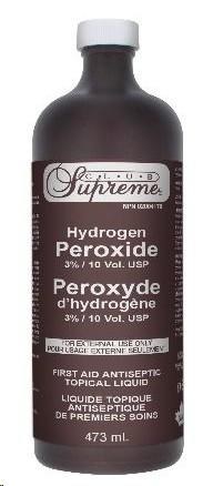 Hydrogen Peroxide Club Supreme  473ml - Each (12) (NET)(69722)