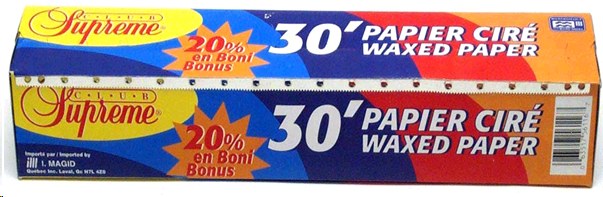 Club Supreme Wax Paper Paper 30' (24) (56116)
