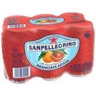 San Pellegrino Water - Blood Orange (RED CANS)- 6/pkg (4) Sold By 6/pkg - 51163(20140)(20142)