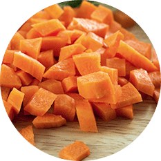 Alasko Frozen IQF Diced Carrots - 2KG (6) (10700)