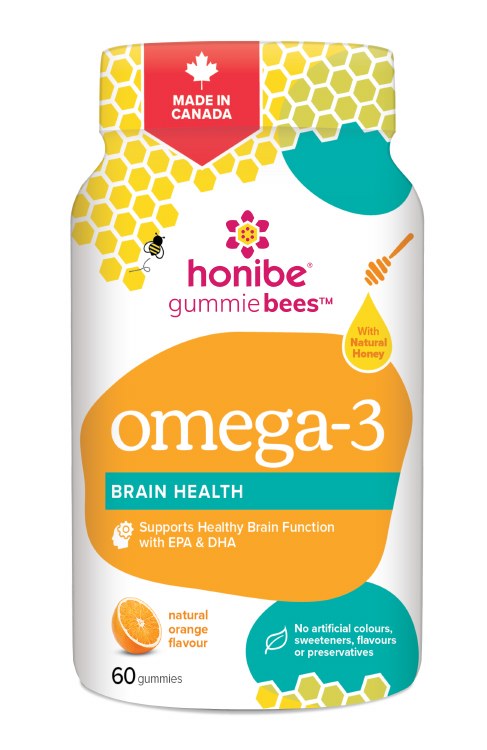Honibe Honey Vitamin Gummies Omega 3 - 60/CT (12) (00172)