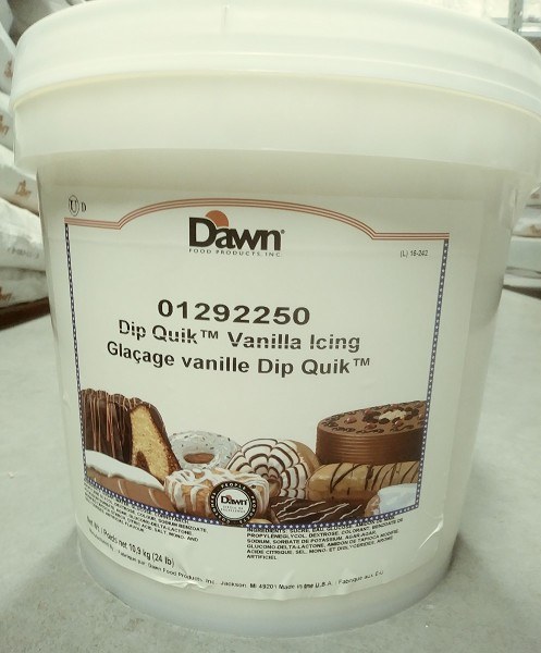 Dawn Dip Quick Icing RTU Vanilla - Sold By Pail - 10.88kg