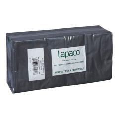 Lapaco Cocktail Napkin Black - 1000/case (501-116)