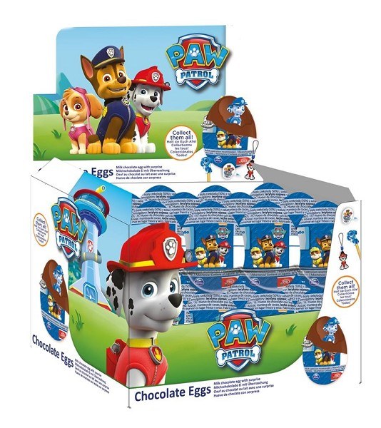 Paw Patrol Suprise Eggs - 24/box (2) Sold By Box - (94466)